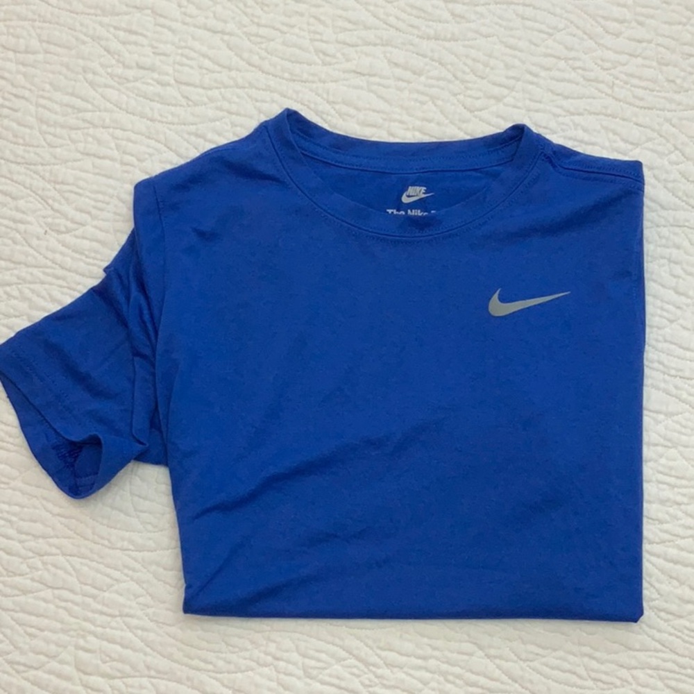 Nike Blue Short Sleeve Tee Athletic Performance